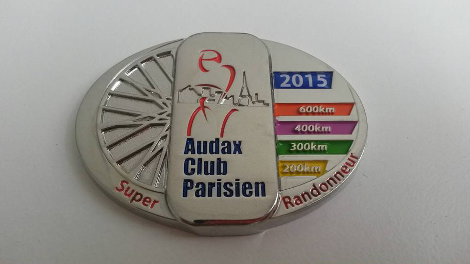 Audax SR 2015 Medal